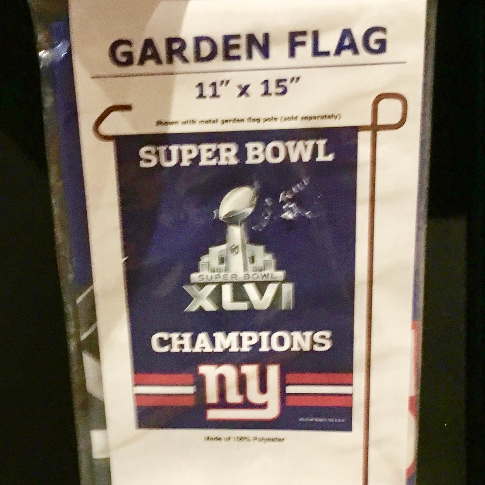 Mini Garden Flag - XLVI New York Giants